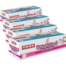 Happy Trend Sabun Kokulu Bebek Bezi Torbası, 30 Yaprak (4 Paketi)