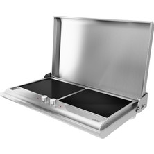 Happy Trend Savor Serisi Düz - Grill Camlı Inox Elektrikli Barbekü