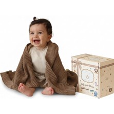 Happy Trend Bebek Battaniyesi Açık Mavi –%50 Geri Dönüştürülmüş Pamuk &%50 Polyesterden Üretilmiş Bebek Arabası Battaniyesi ve Kundak Battaniyesi – Grs & Oeko-Tex Sınıf 1 Sertifikalı (Mocha Meringue)