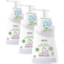 Happy Trend Doğal Organik Sertifikalı Bebek Köpük Şampuanı Saç Vücut Lavanta Konak Önleyici Yenidoğan 200 ml (3 Paketi)