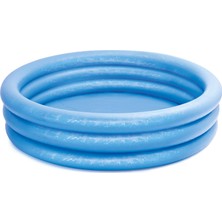 Happy Trend Kinderpool 3-Ring-Pool Crystal 59416 Np, Mavi, Ø 114 x 25 cm