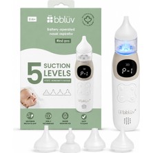 Happy Trend - Rinö Pro - Bebekler Için Elektrikli Burun Aspiratörü - Sessiz ve Şarj Edilebilir, 5 Seviyesi, 4 Bpa Içermeyen Silikon Uç, Yatıştırıcı Işıklar ve 3 Sakinleştirici Melodi