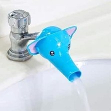 Happy Trend Çocuklar Için Eğitici ve Güvenli Musluk Uzatıcı Genişletici Başlık Aparatı Fil Figürlü