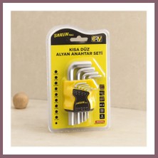 Bezos Alyan Anahtar Seti 9 Parça Kısa Düz (1.5?10 Mm) Bzss