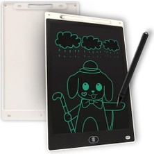 Happy Trend Dijital Çocuk Yazı Tahtası 12 Inç LCD Tablet, LCD Yazı Tahtası, Digital Yazı Çizim Tableti LCD (Beyaz)