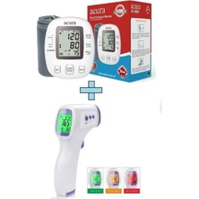 Happy Trend AC-9080 Koldan Ölçer Tam Otomatik Tansiyon Aleti + AC-9270 Dijital Temassız Ateş Ölçer Seti