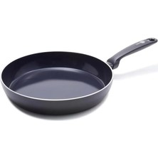 Happy Trend Torino Sağlıklı, Yapışmaz Kaplamalı Seramik Kızartma Tavası, 24 Cm, Pas Içermez, Indüksiyon, 160°C'YE Kadar Fırına Dayanıklı, Bulaşık Makinesinde Yıkanabilir, Siyah
