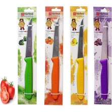 Happy Trend Sürmene 61004 Sebze Meyve Sosis Bıçağı 4 Lü Set