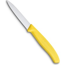 Happy Trend 8cm Tırtıklı Soyma Bıçağı, Sari