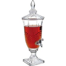 Happy Trend Için Cam Içecek Sebili, Cam Likör Sürahisi, Partiler, Düğünler, Limonata, Soğuk Su ve Daha Fazlası Için Içecek Sebili (A)
