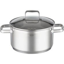 Happy Trend Charm Derin Tencere 91932 - Paslanmaz Çelik 20 Cm, Kapasite 3.4 Lt, Iç Ölçeklendirme