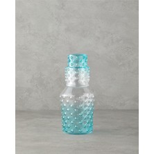 Happy Trend Home Bubbles Cam Başucu Sürahi 1150 ml Mavi