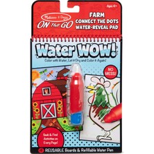 Happy Trend & Doug - MD009485 Water Wow! Su ile Boyama Kitabı - Çiftlik - Noktaları Birleştir, Çok Renkli