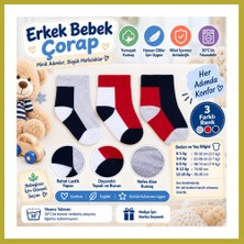 Bezos Assn Erkek Bebek Çorap USB2202 Gri Melanj (Adet Fiyatıdır) · Beden: 18-24 Ay · Renk: Gri Melanj Bcks
