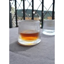 Happy Trend Adet Cam Viski Kokteyl Bardağı Kadehi 360 Dönen Kristal Görünümlü Cam Bardak 170ML