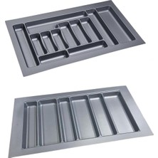 Happy Trend Çekmece Içi Kaşıklık ve Kepçelik 2 Li Set 85 x 49 cm Gri