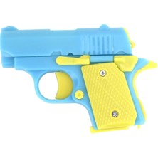Happy Trend Için Fidget Tabanca, 3D Baskılı Mini 1911 Küçük Tabanca Oyuncakları, Dehb ve Kaygıyı Gidermek Için Uygun Stres Giderici Oyuncak, Arkadaşlar Için En Iyi Hediye (Luminous Blue)
