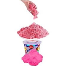 Happy Trend Oyun Kumu 30 gr 1 Paket Canlı Renkler Bubu Oyun Kumu Esnek Kum Hamuru Uzun Süre Kullanım Pembe