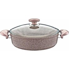 Happy Trend Paslanmaz Oms 3310 Granit Karnıyarık ve Pilav Tencere 28CM