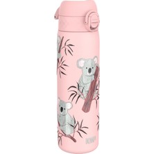 Happy Trend Hafif Çelik Içecek Şişesi, 600 Ml, Yalıtımsız, Sızdırmaz, Tek Elle Açılır, Güvenli Kilitleme, Bulaşık Makinesinde Yıkanabilir, Katlanır Kapak, Taşıma Sapı, Kolay Temizlenir, Koalas