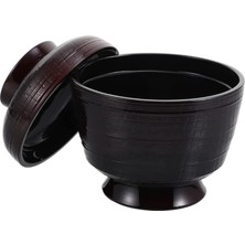 Happy Trend 90 mm Kapaklı Miso Çorbası Kase Japon Pirinç Kase Geleneksel Tatlı Kase Meze Kase Japon Miso Kase Miso Çorba Kase Çorba Kase