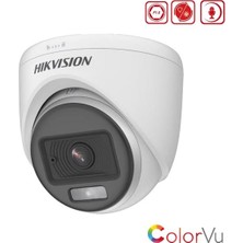 Vira Hikvision DS-2CE70DF0T-LPFS Tvı 2 Mp 2.8 mm Sabit Lensli Colorvu Ir Turret Kamera