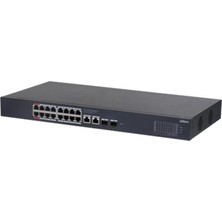 Vira Dahua CS4220-16GT-240 16 Port Gıgabıt + 2X1GB SFP/RJ45 Uplınk Cloud Yönetilebilir 240W Poe Rackmount Swıtch