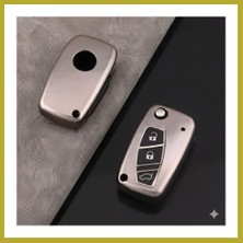 Bezos Fiat Fiorino Uyumlu Smart 3 Buton Silikon Oto Anahtar Kumanda Kabı Kılıf Füme Bcks
