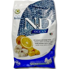 N&D Ocean Morina Balıklı&balkabaklı Mini Irk Yetişkin Köpek Maması 2,5 kg