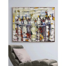 Simurg Sanatevi Zarafetin Adımları Yağlı Boya Tablosu - Tuval Üzerine El Yapımı - 120 x 145 cm
