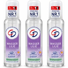 CD Wasserlilie Nilüfer Pompalı Sprey Deodorant 3 x 75 ml - 48 Saat Koruma