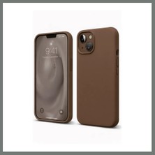 Bezos iPhone 14 Uyumlu Kılıf First Silikon - Kahverengi Mmbz