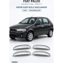 Trobus Fiat Palio 1998-2011 Uyumlu Krom Kapı Kolu Kaplaması 4 Kapı Paslanmaz Çelik