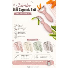 Okyanus Home Jumbo Yan ve Sapan Soyacak Ikili Set