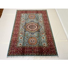 El Dokuma Afgan Halı Memlook  Desenli Kök Boya 180  x 248  cm
