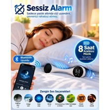Royaleks Yastık Altında Kullanılan Bluetooth Uyku Hoparlörü Sessiz Alarm Rahatlatıcı Sesler ve 8 Saat Kesintisiz Müzik