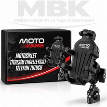 Moto Ware Motosiklet Titreşim Engelleyicili Telefon Tutucu