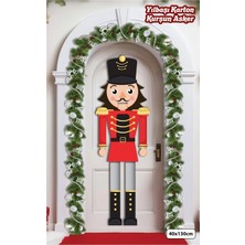 Büyük Boy Karton Kurşun Asker Yılbaşı Kapı Süsü 40X130 cm - Fındıkkıran Kapı ve Duvar Dekoru