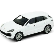 1:24 Ölçek Welly 2018 Porsche Cayenne Turbo Diecast Metal Minyatür Model Araba 15CM