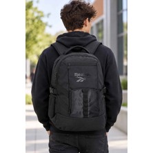 Reebok Unisex Siyah Okul Sırt Çantası Geniş Iç Hacimli Günlük Çanta