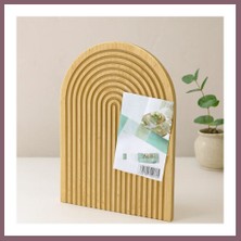 Bezos Bambu Servis Tepsisi Sunum Tahtası 22X32 cm (Çift Taraflı) Bzss