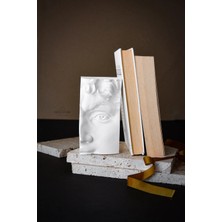 Jeane Home Decor Büyük Boy Beton David Kitap Tutucu Kitap Desteği Hediyelik Dekoratif