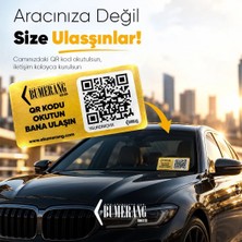 Ebumerang Araç Iletişim Qr Etiketi Sticker Dijital Numaratör