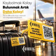 Ebumerang E-Bumerang Akıllı Qr Kodlu Valiz ve Bagaj Etiketi (4'lü Paket)