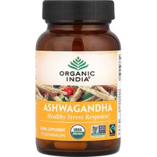 Organic India Asvaganda, 90 Vegetarian Caps (400 Mg Per Capsule)