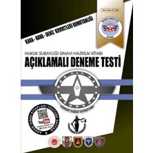 TeknoKapsül Askeri Sınav Kitapları Hukuk Subaylığı Açıklamalı 5 Deneme Testi Kitabı