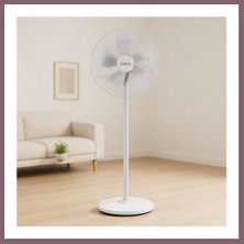 Bezos Ayaklı Vantilatör 5 Kanat 18'' (Yaklaşık 45 Cm) Sessiz 3 Kademe 140 cm Bzss