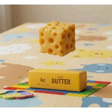 Vittuc Sarı Butter ve Peynir Squishy 2'li Set - Yavaş Yükselen Süper Yumuşak Sukuşi Oyuncak