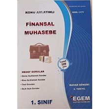 TeknoKapsül 1. Sınıf 2. Yarıyıl Finansal Muhasebe Bahar Dönemi Kod: 1177