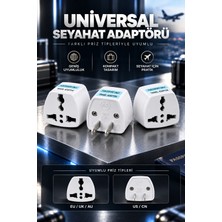Seyahat Adaptörü Ingiltere Abd +Birçok Ülke Uyumlu Çoklu Priz Dönüştürücü, Yurt Dışı Kullanım Uyumlu